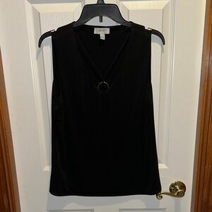 Black Sleeveless Tank Top Blouse